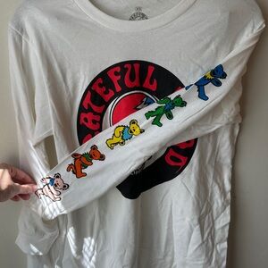 Grateful Dead White Long-Sleeve Graphic Tee